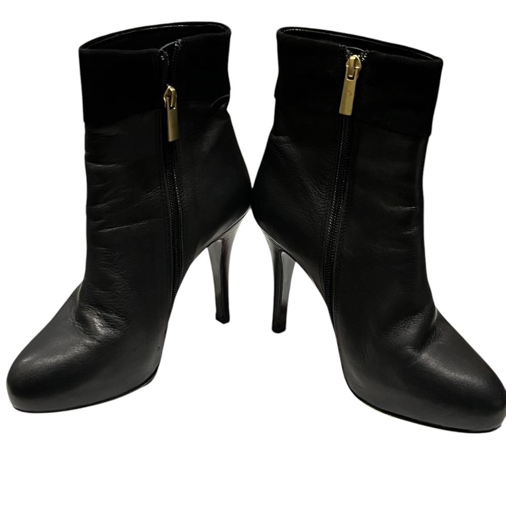 Elegant Black Leather Ankle Boots